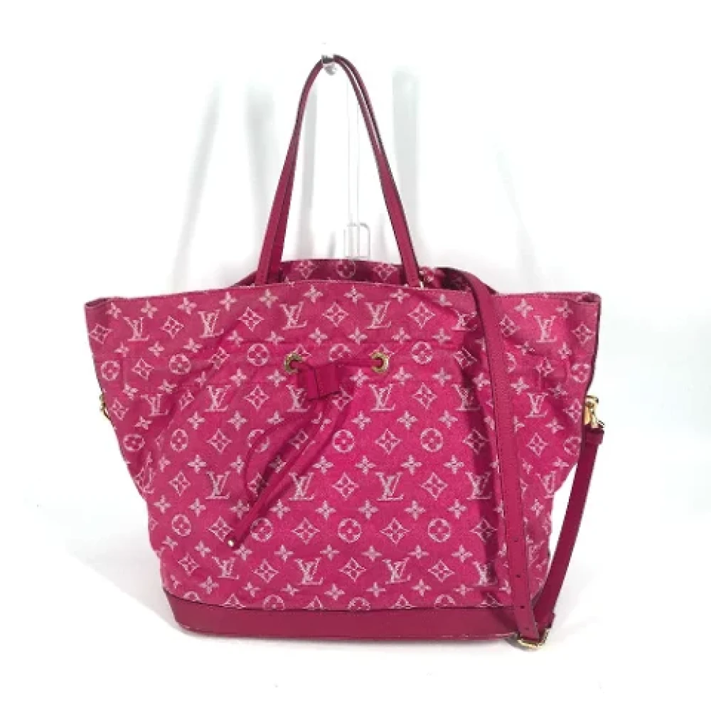 Louis Vuitton Vintage Pre-owned Denim louis-vuitton-bags Pink Dames