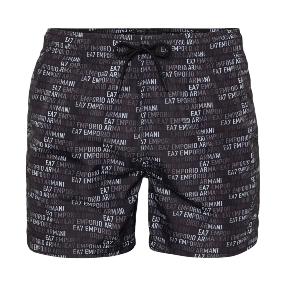 Emporio Armani Men's Black Beachwear, Xl, Costume Mare