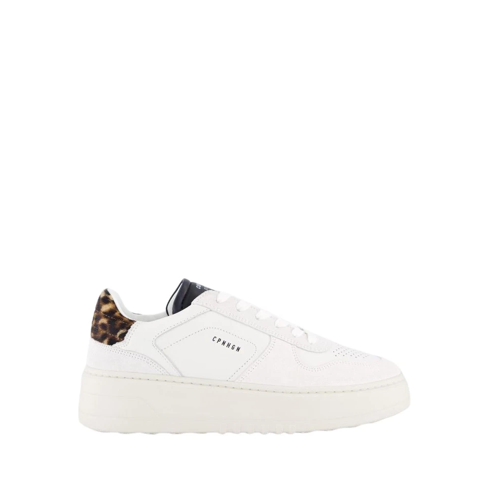 Copenhagen Studios Witte Luipaard Sneaker voor Vrouwen Dames Schoenen