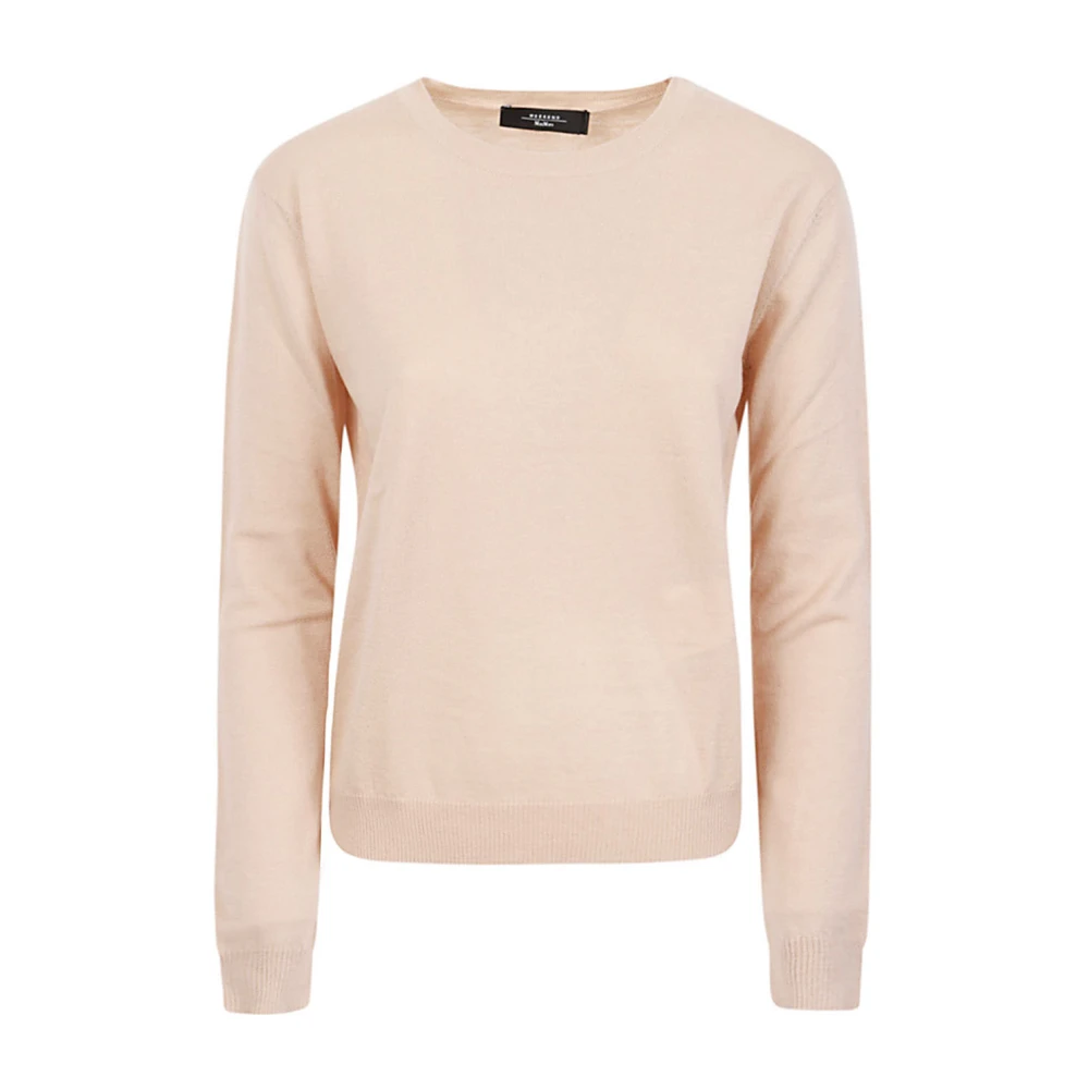Max Mara Weekend Klassieke Beige Wol en Kasjmier Trui Yellow Dames