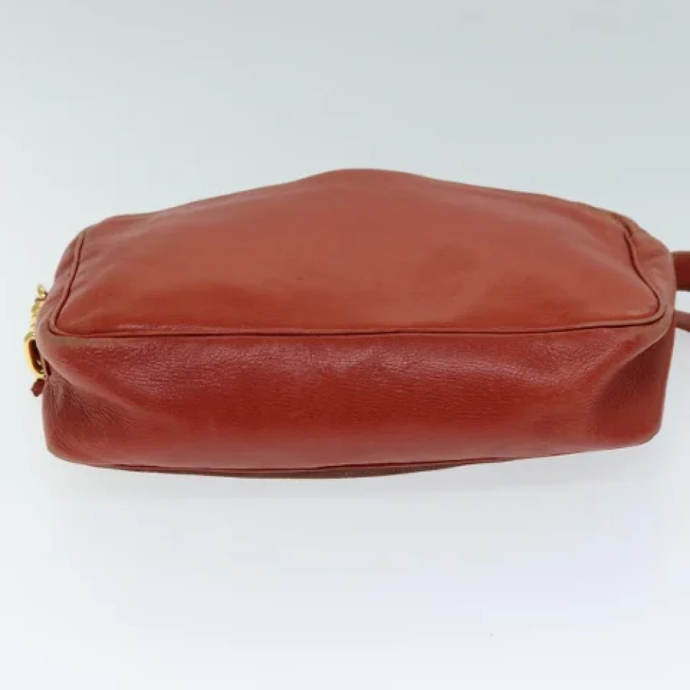 Loewe Pre-owned Leather shoulder-bags Orange Dames