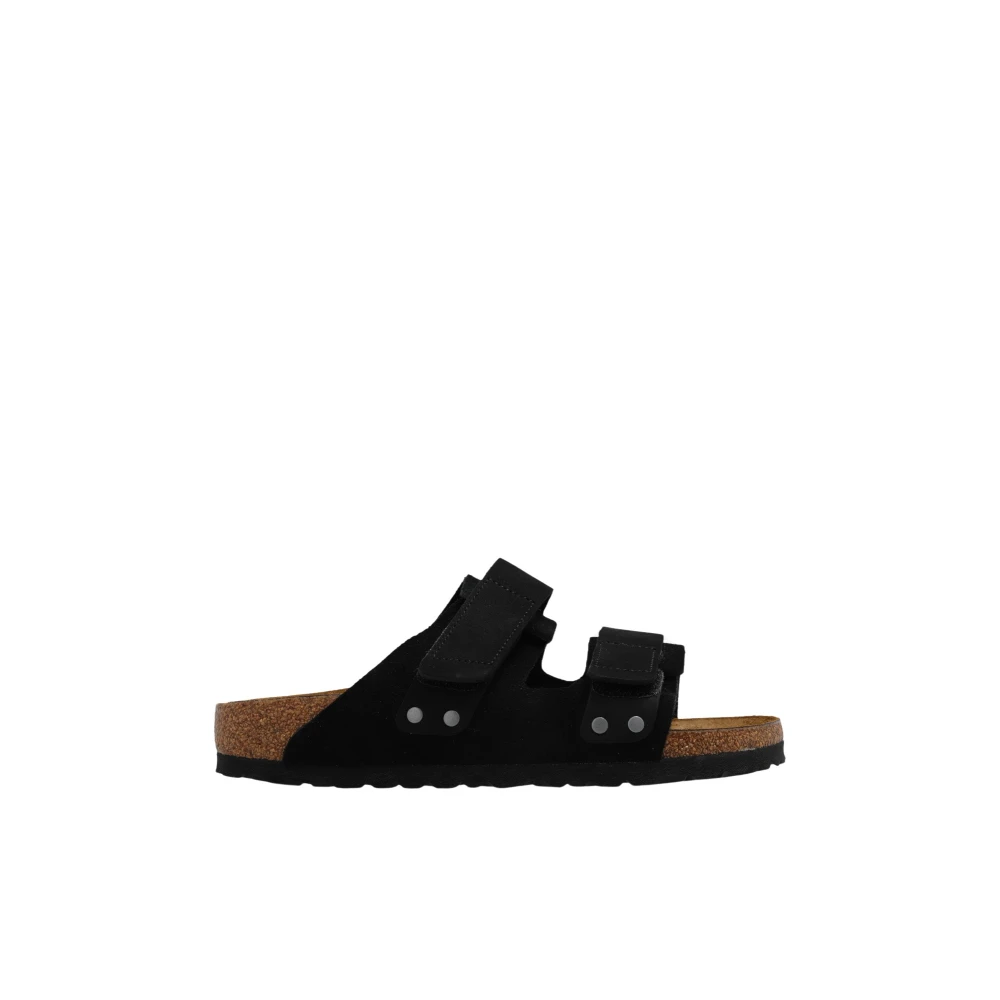 Birkenstock Uji Slides Black, Dam