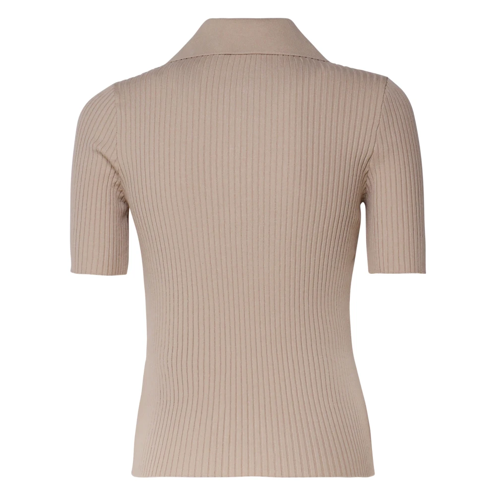 Courrèges Stijlvolle T-shirts en Polos Beige Dames