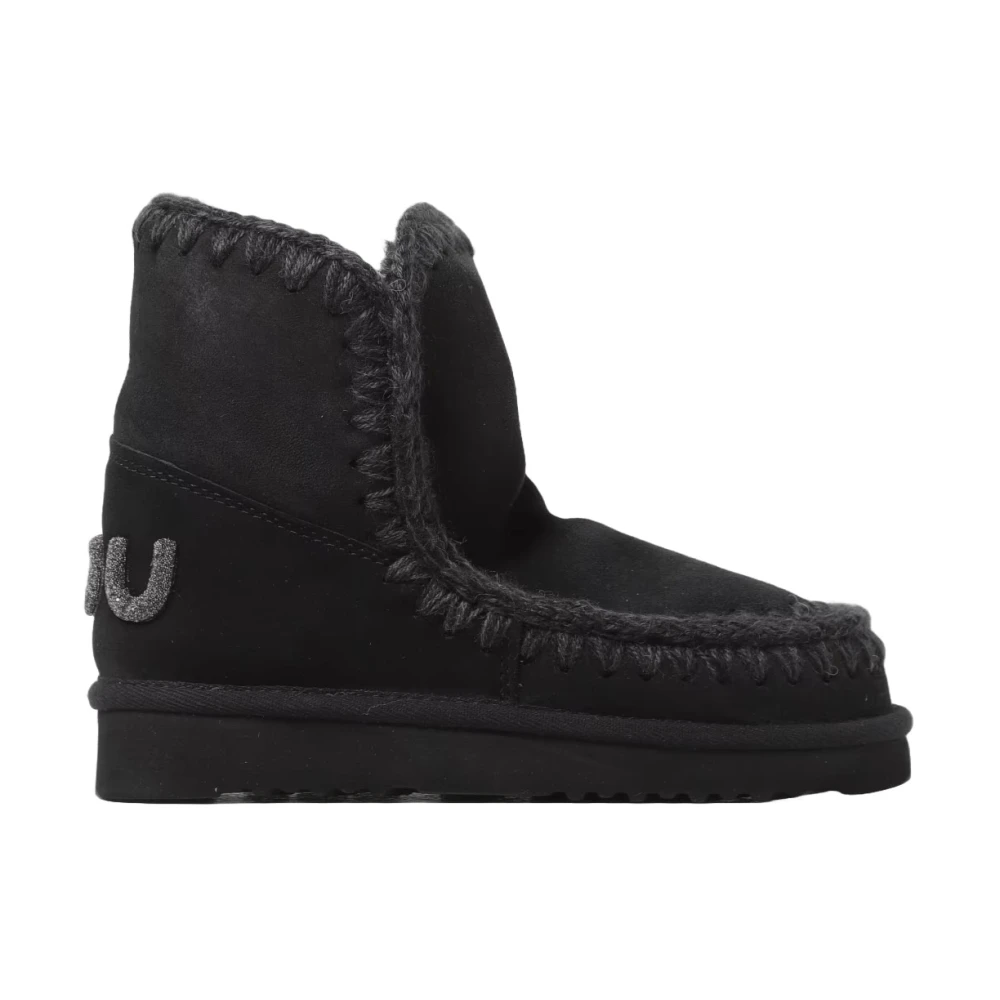 Mou Women's Black Winter Boots, 6 Uk, Eskimo 18 Glitter Logo