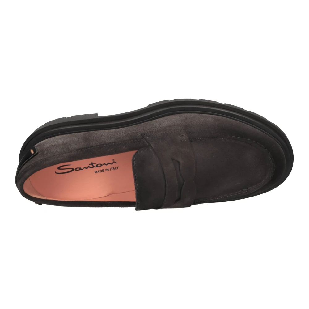 Santoni Suède Loafers