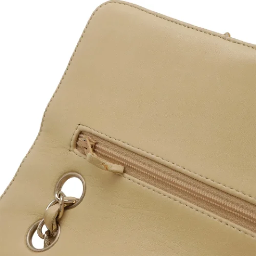 Chanel Vintage Pre-owned Leather shoulder-bags Beige Dames
