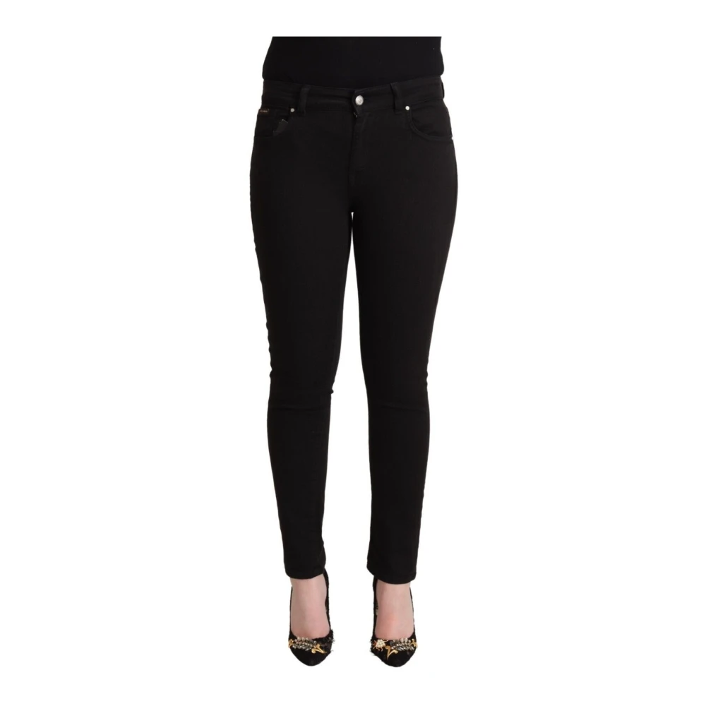 Dolce & Gabbana Women's Black Chic Slim Fit Denim Jeans