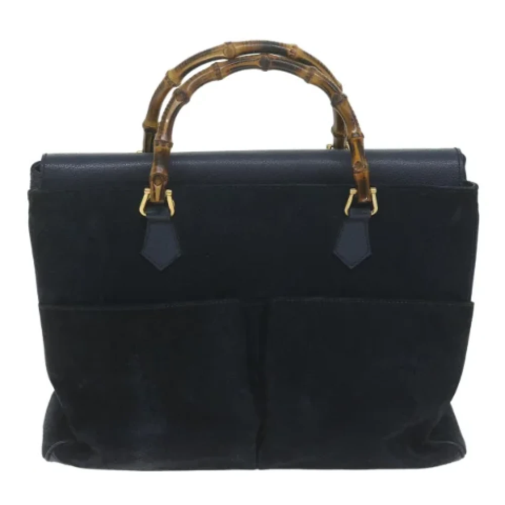 Gucci Vintage Pre-owned Suede handbags Blue Dames