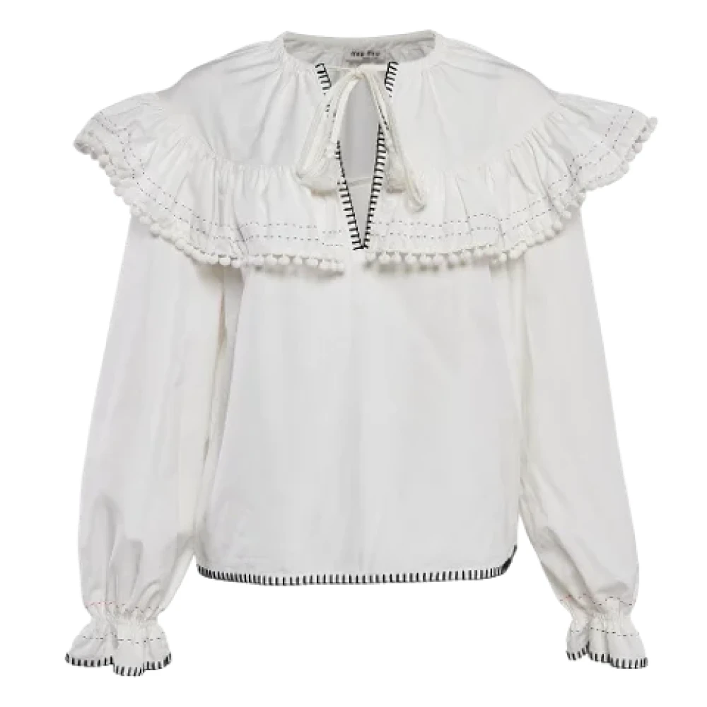 Miu Pre-owned Fabric tops White Dames