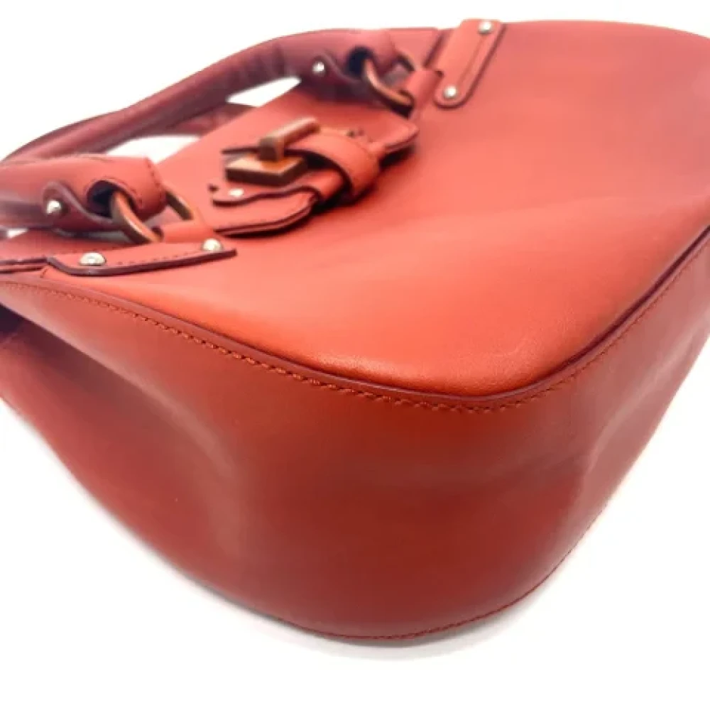 Salvatore Ferragamo Pre-owned Leather handbags Red Dames
