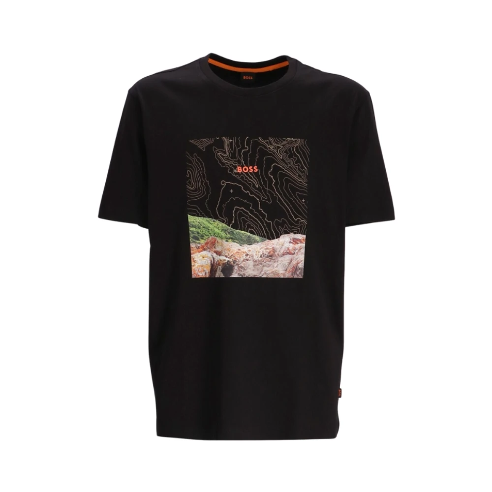 Hugo Boss Klassieke T-shirt voor mannen Black Heren
