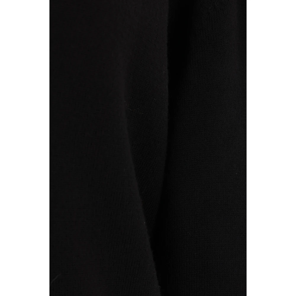 TotêMe Zwarte V-hals wollen trui Black Dames