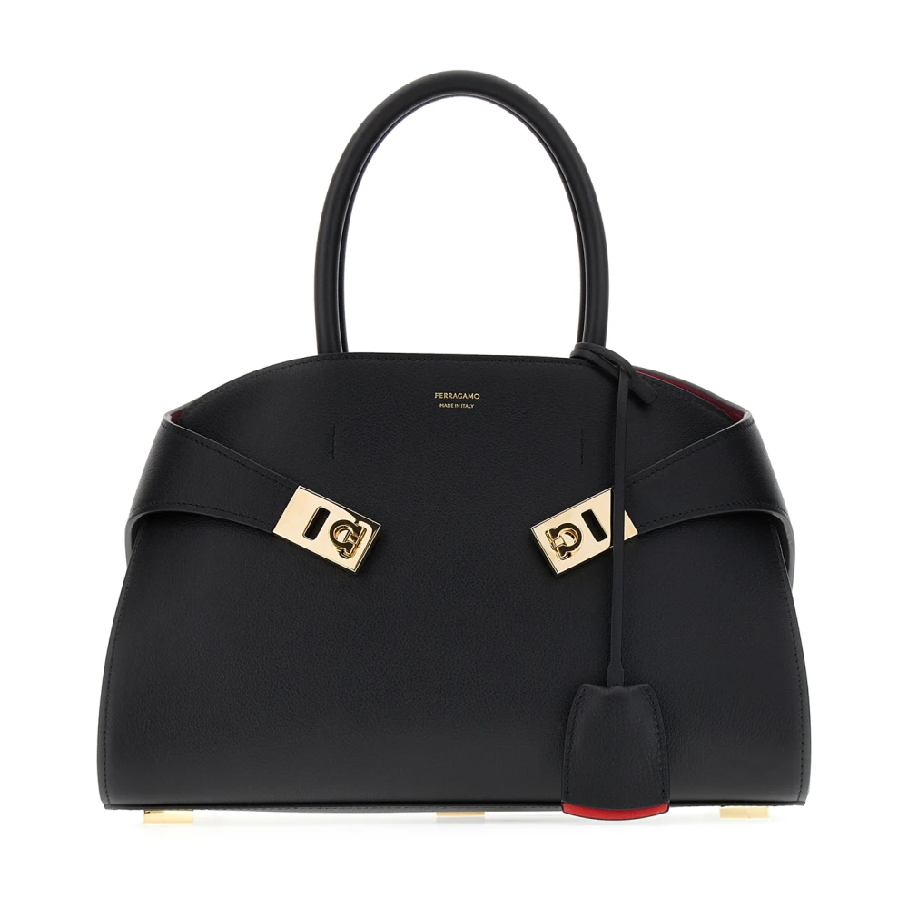 Ferragamo Bolso De Mano Pequeño Hug Bags Mujer Negro 