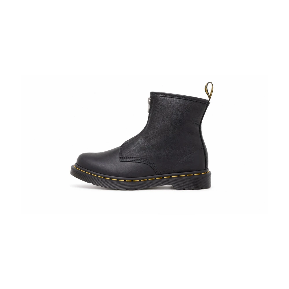 Dr. Martens Stivali 1460 Pelle Morbida Con Zip Nero Donna Taglia 36 - Immagine 4