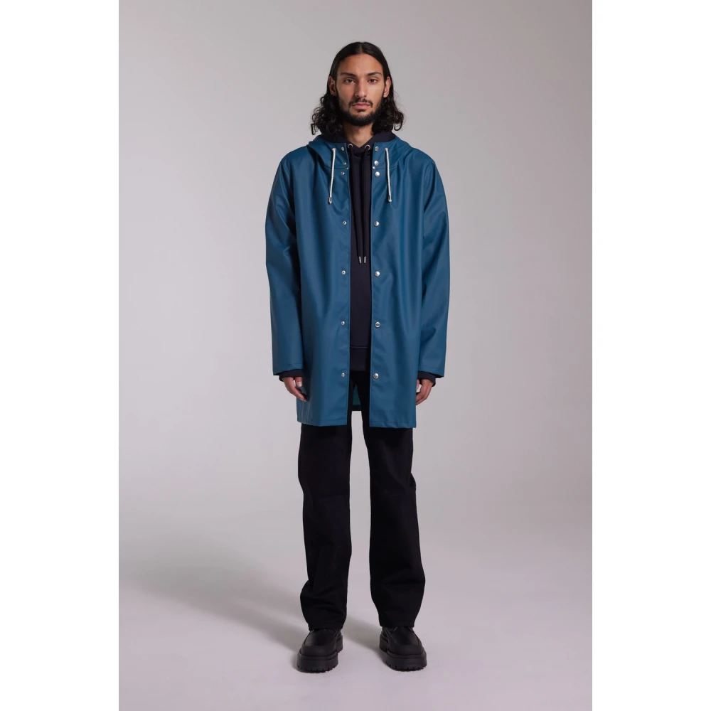 Stutterheim Ultra-Lichte Waterdichte Regenjas Blue Heren
