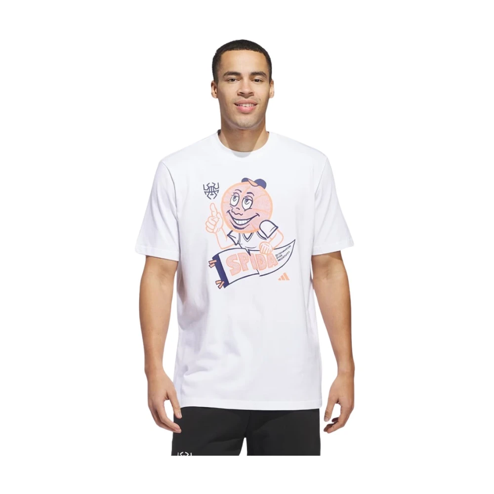 Adidas Witte Grafische T-shirt White Heren