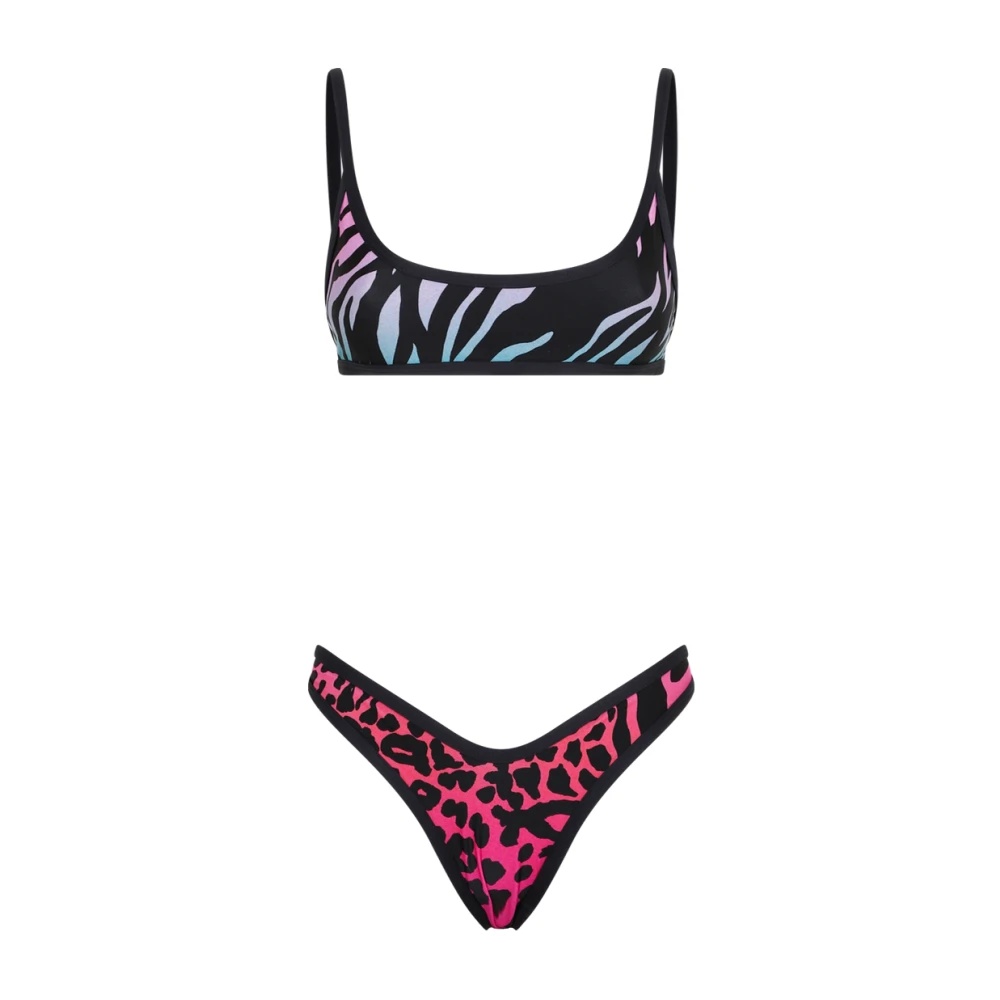 The Attico Animalier Bikini Multicolor Gradiënt Effect Multicolor Dames