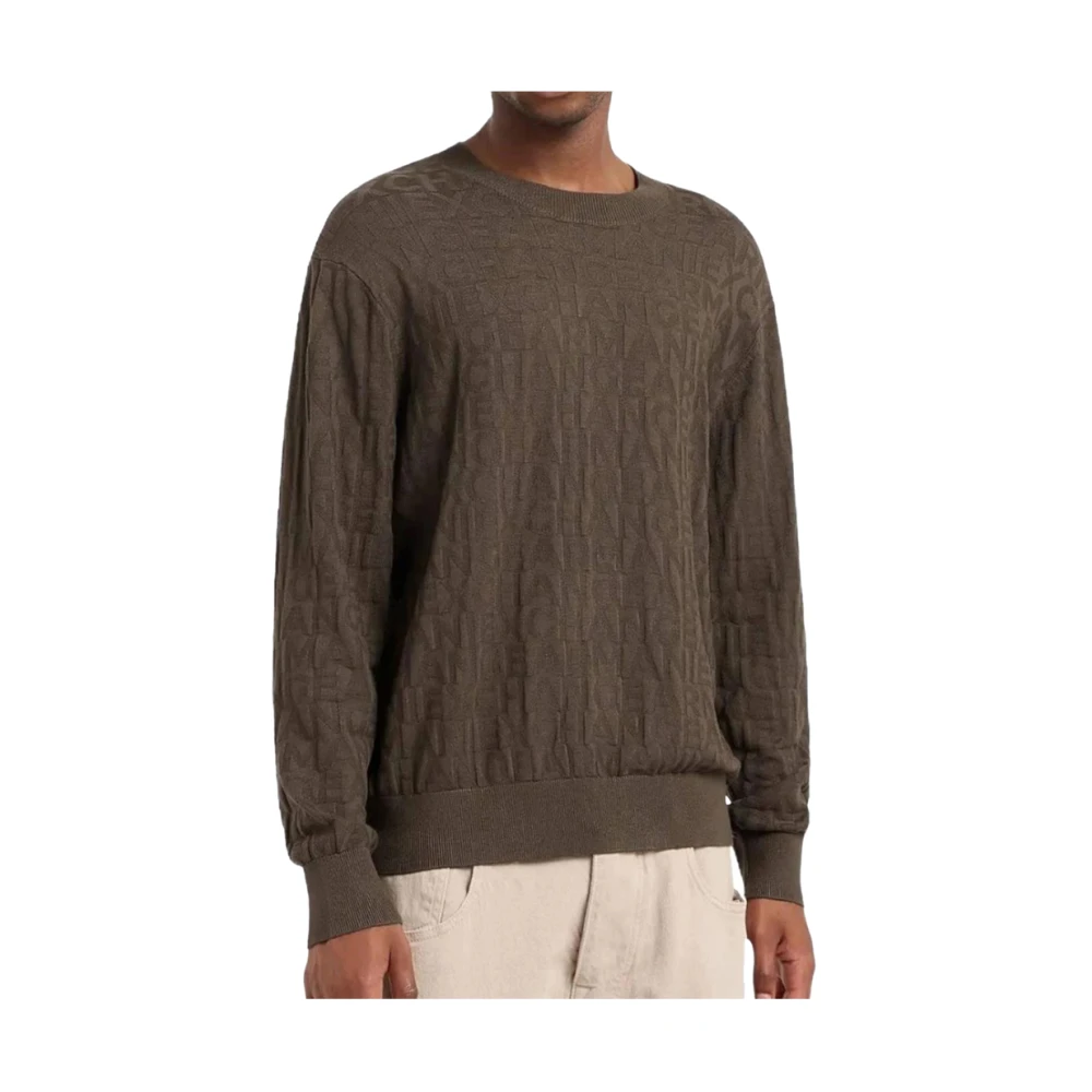 Armani Exchange Trendy Sweater Selection Brown Heren