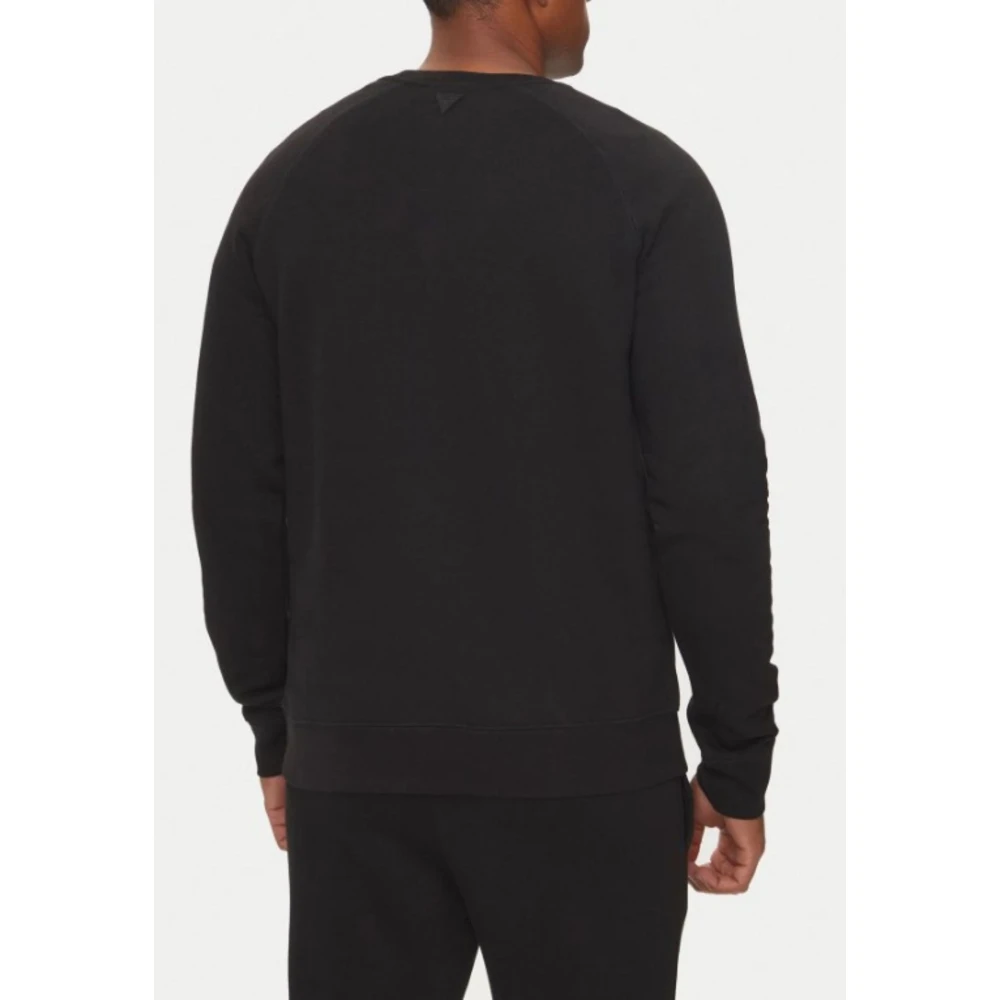 Guess Heren Logo Sweatshirt Black Heren