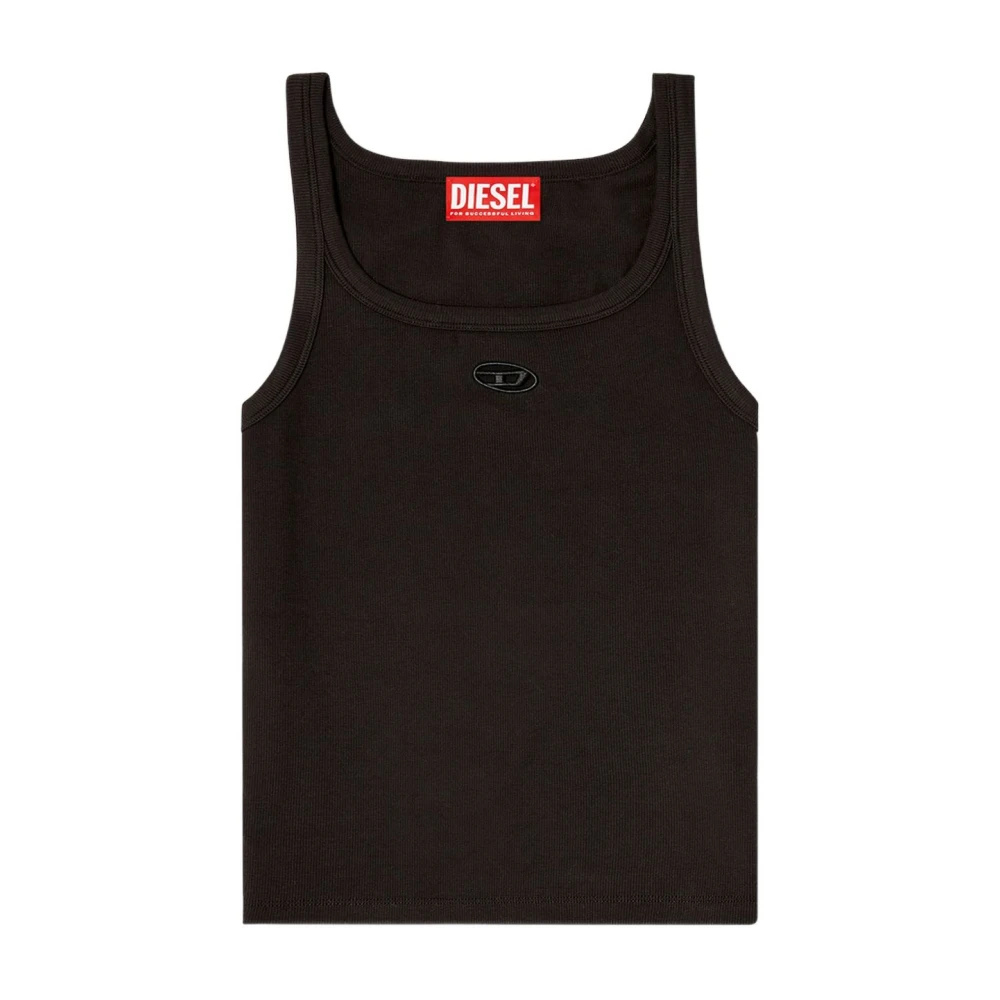 Diesel Donna Nero Top, L, New, - Immagine 3