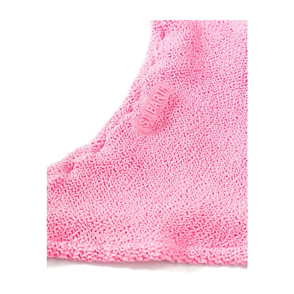 MC2 Saint Barth Roze Zeekleding met Gekreukeld Effect Pink Dames
