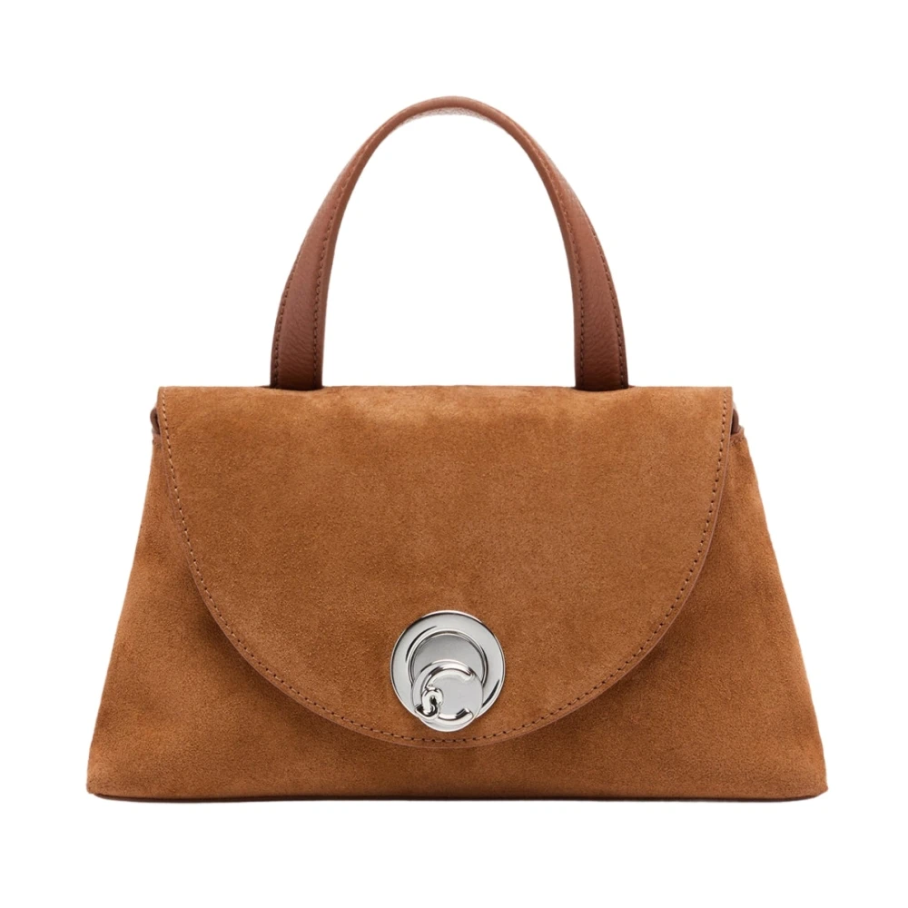 Coccinelle Nikla Suede Bimaterial Small - Female - Handbags - Brown - One Size - Bags