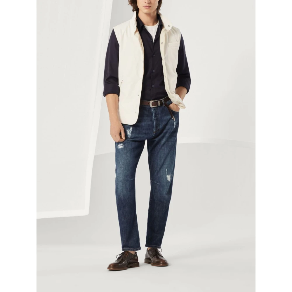 BRUNELLO CUCINELLI Beige Jas voor Mannen Beige Heren