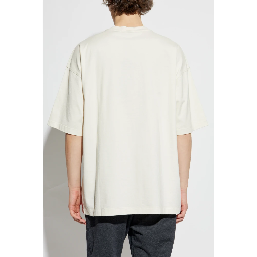 Dolce & Gabbana T-shirt met logo Beige Heren
