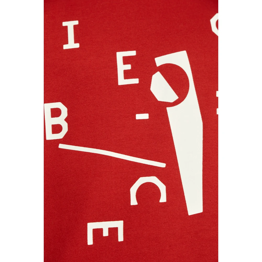Iceberg Bedrukt T-shirt Red Heren