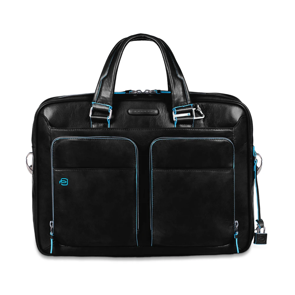Piquadro Mannelijk Zwart Personalizable Work Bag For Laptop 15