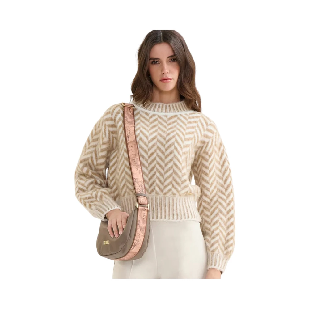 Alviero Martini 1a Classe Ronde Hals T-shirt Brown Dames