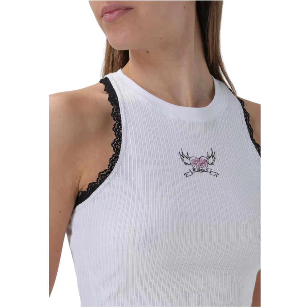 Chiara Ferragni Collection Stijlvolle Tanktop voor Vrouwen White Dames