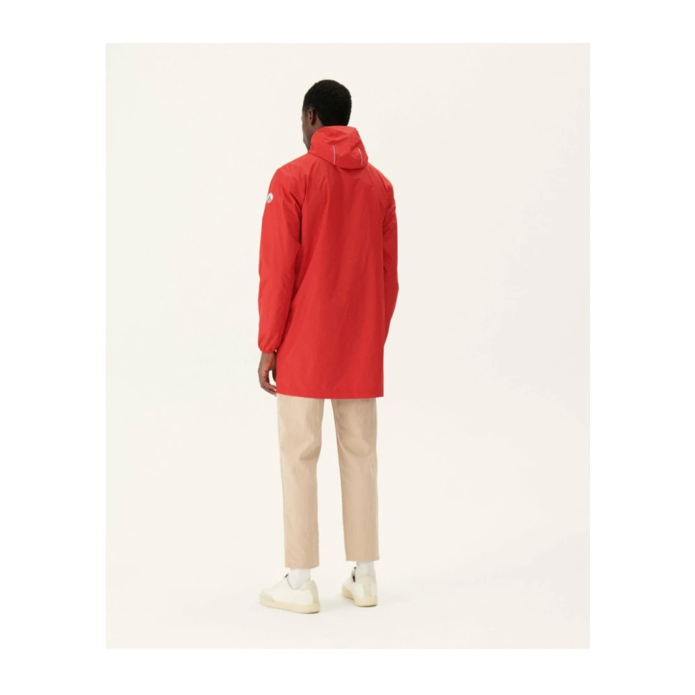 Jott Opvouwbare Lange Regenjas Reflecterend Rood Orange Heren