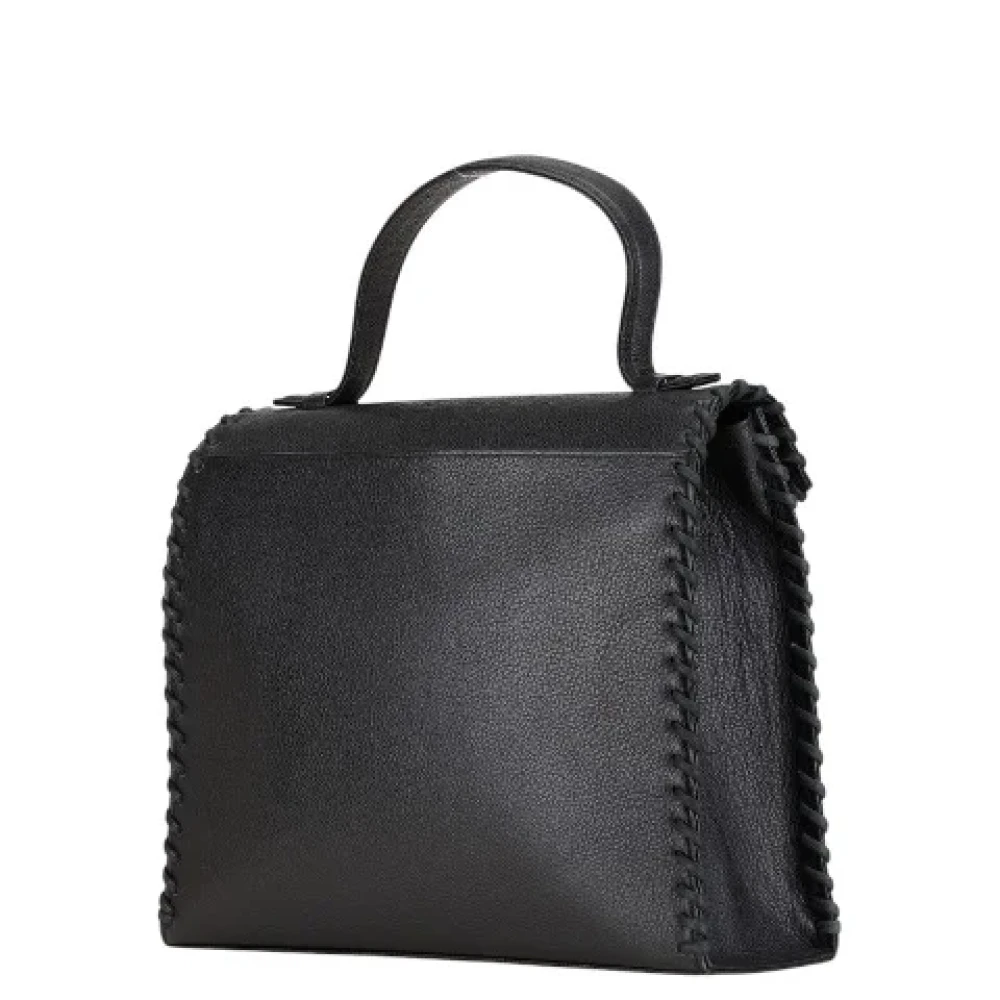 Yves Saint Laurent Vintage Pre-owned Leather handbags Black Dames