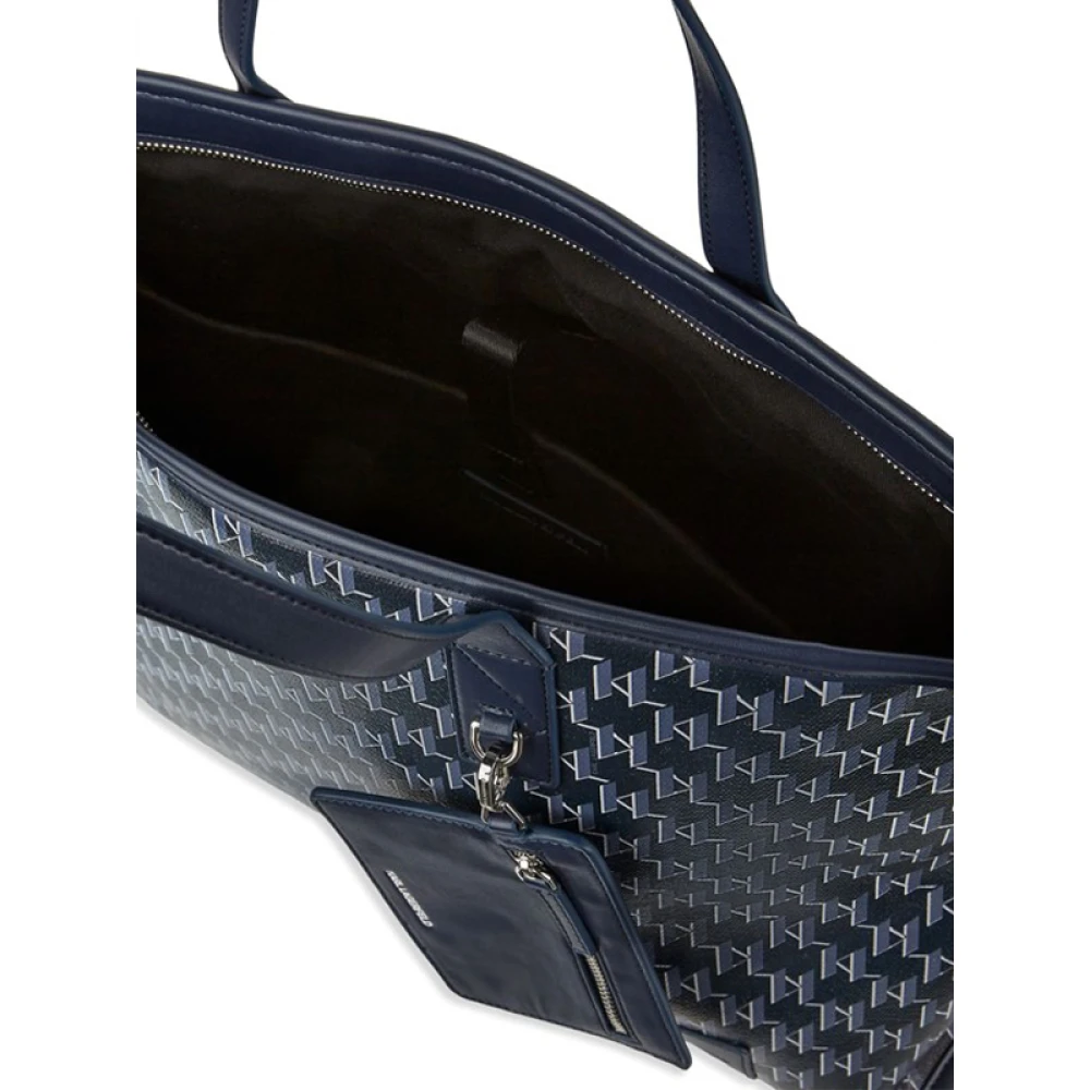 Karl Lagerfeld Ikonik Voyage tote tas Blue Dames