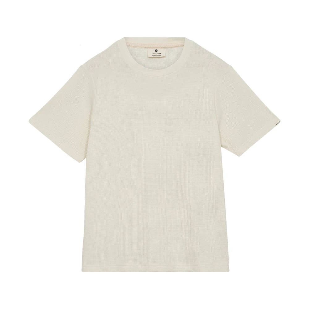 Anerkjendt Korte Mouw Wafel T-shirt Beige Heren