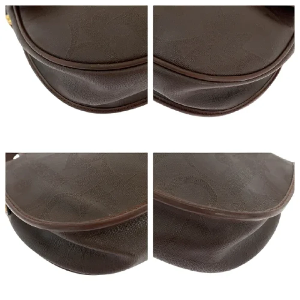 Dior Vintage Pre-owned Canvas crossbody-bags Brown Dames
