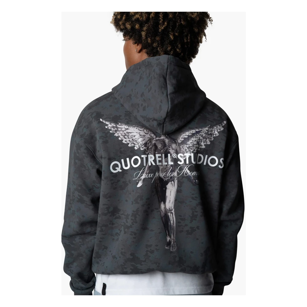 Quotrell Angel Hoodie Grijs Heren Gray Heren