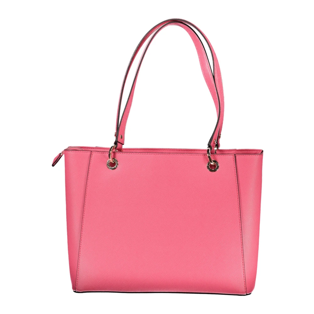 Guess Roze Schoudertas met Ritssluiting Pink Dames