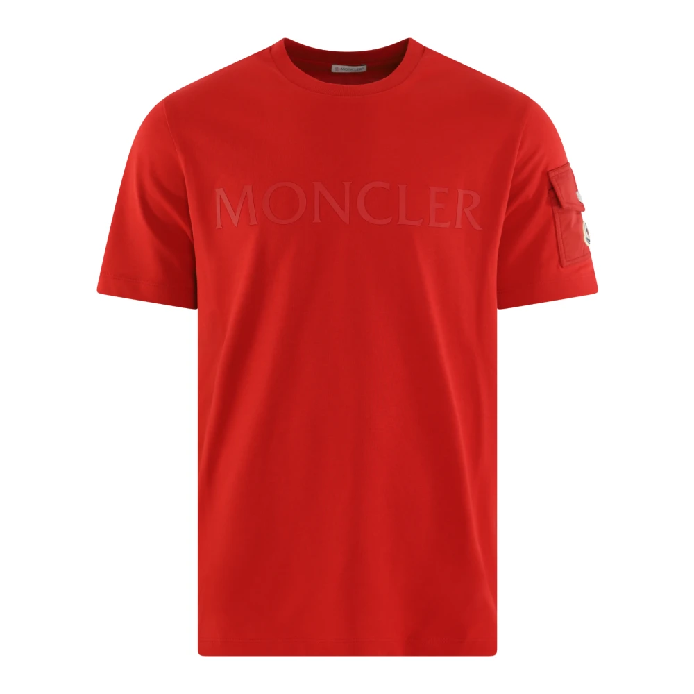 Moncler Heren Korte Mouw T-shirt Red Heren