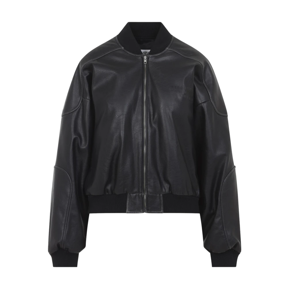 Mm6 Maison Margiela Damen Schwarz Jacken, K, Sgröße: