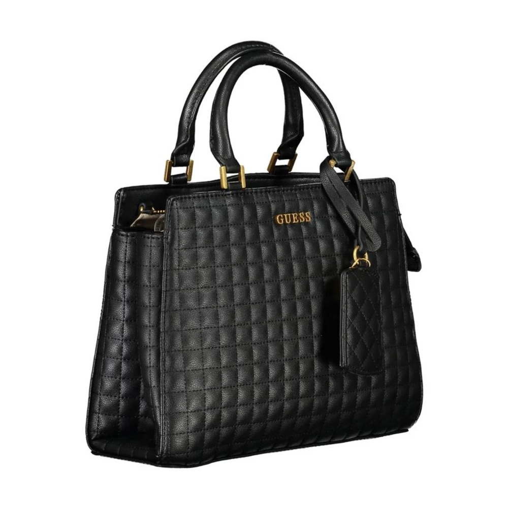Guess Luxe Zwarte Handtas met Kettingriem Black Dames