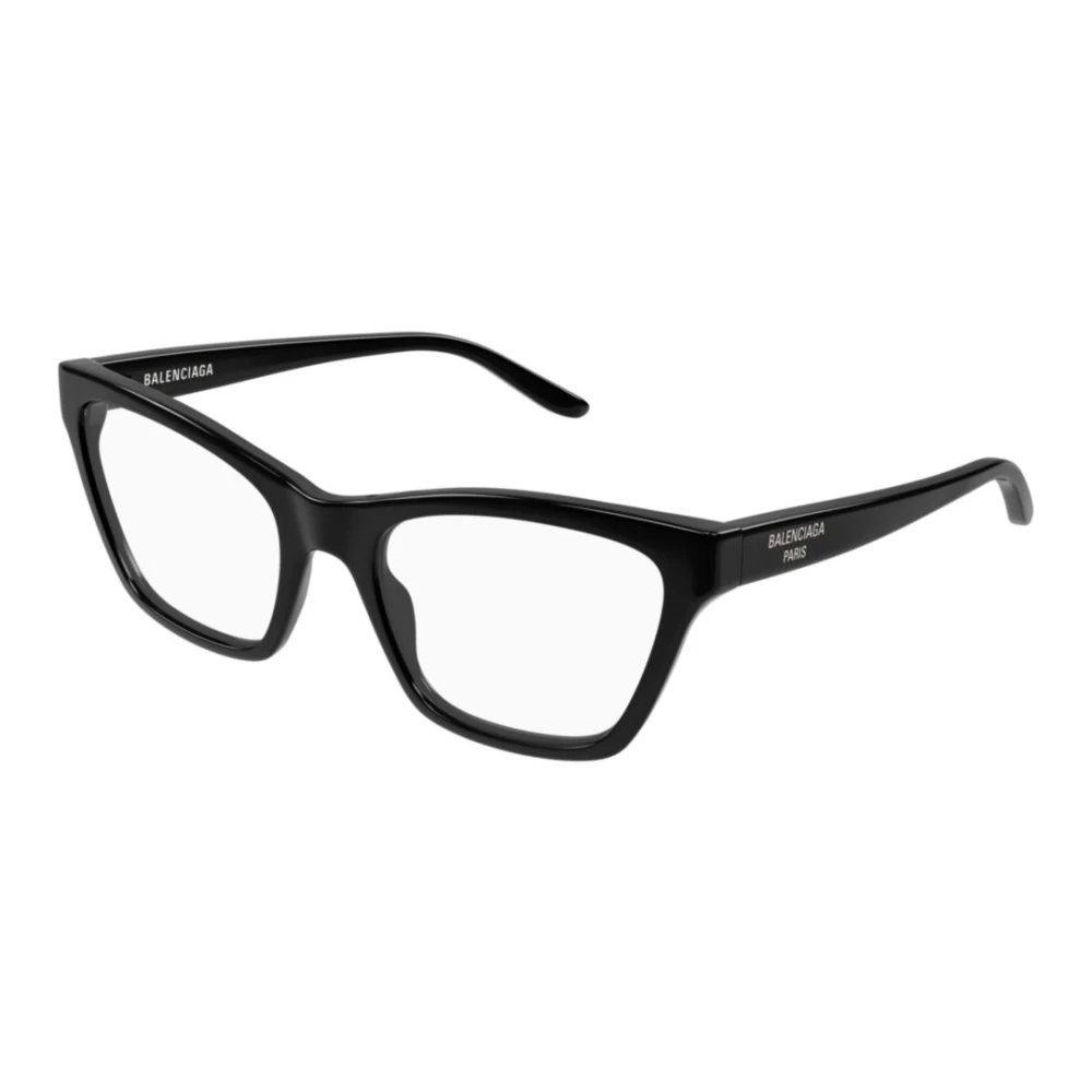 Balenciaga Unisex Black Glasses, 56 Mm, Cat Eye Optical Frame