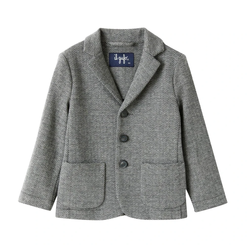 Il Gufo Boys Black Winter Jackets - Kids Occasion Wear - 8 Y - Kids