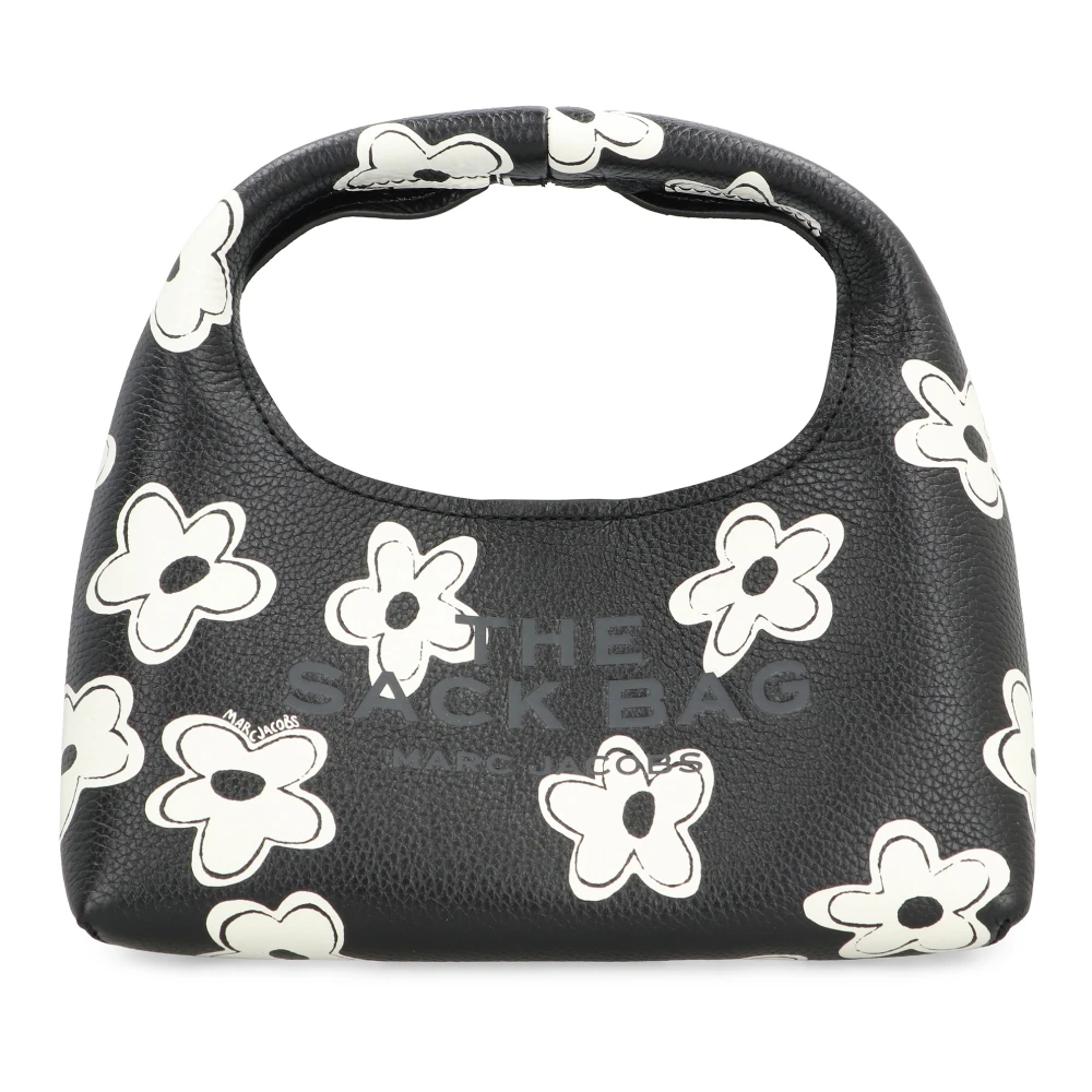Marc Jacobs Bloemen Mini Schoudertas met Handvat Black Dames