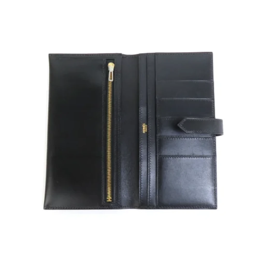 Hermès Vintage Pre-owned Canvas wallets Black Dames