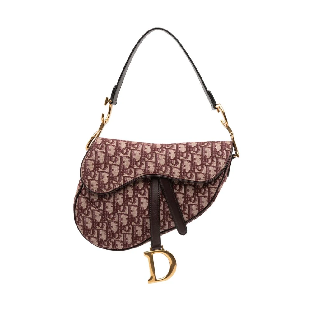 Dior Vintage Women's Red Pre-Owned Saddle Bag