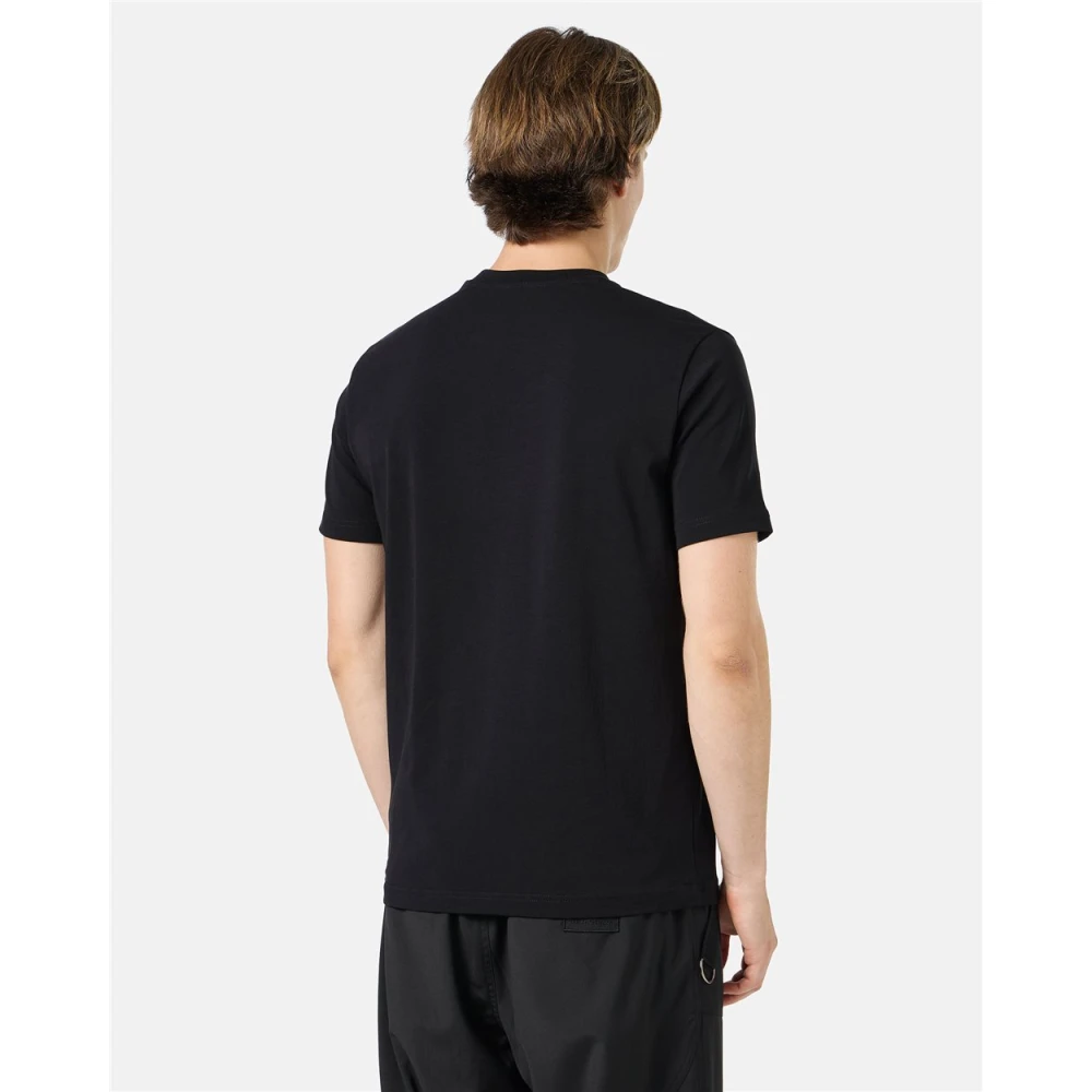 Iceberg Zwart katoenen jersey T-shirt met Garfield-print en geborduurd logo Black Heren