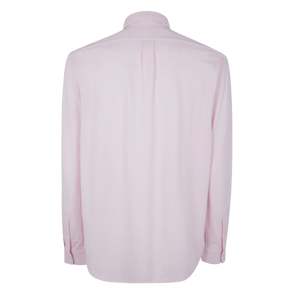 Polo Ralph Lauren Lange mouw sportshirt Pink Heren