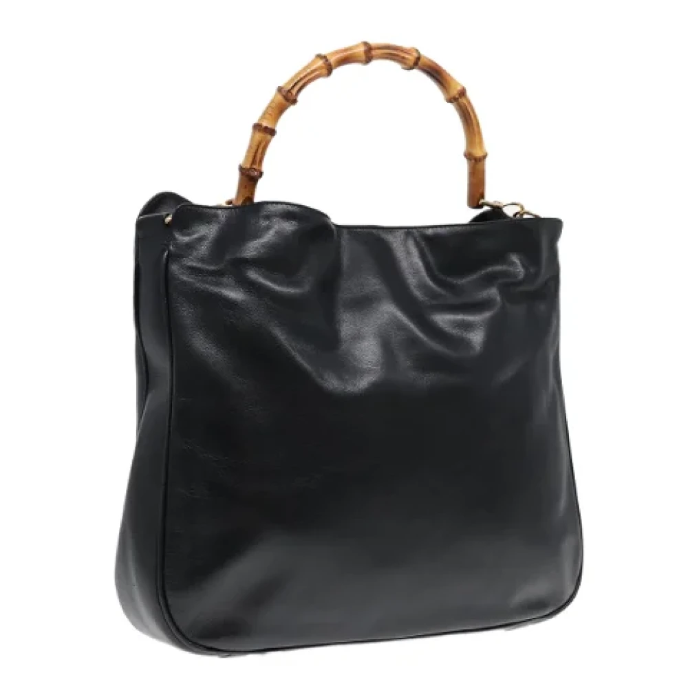 Gucci Vintage Pre-owned Leather handbags Black Dames
